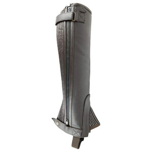 Custom Genuine Leather Half Chaps High Density Equestrian Riding Gaiters Durable Unisex <b>Boot</b> <b>Cover</b> Chaps LHC-0049 - Product Image 5