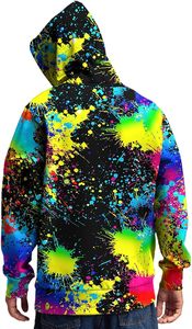 Sweat-shirt à capuche unisexe en molleton doux doublé sherpa orange, chaud pour l'hiver, décontracté, avec poche, séchage rapide, motif cœur court - Product Image 5