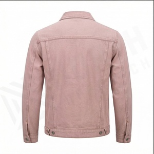 Chaqueta vaquera con forro de Sherpa y cuello de piel cálida de algodón para hombre, chaqueta vaquera acolchada informal elegante con botones, abrigos, prendas de vestir, chaquetas para hombre - Product Image 3
