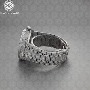 Reloj de Lujo para Hombre Charm Jewells, Acero Inoxidable, Esfera de 40 mm, Correa de 20 mm, Movimiento Mecánico, Resistente al Agua 10 Bar, Fecha Automática - Product Image 4