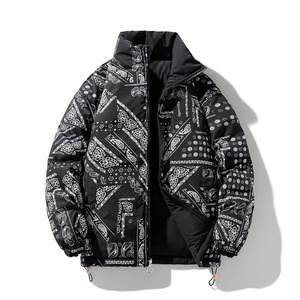 Custom Men's Hooded Puffer Jacket Streetwear Personalized <b>Winter</b> Coat Front Zipper Premium Insulated <b>Quilted</b> Outerwear - Product Image 5