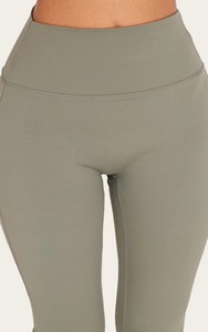 Wholesale Custom Crossover Bootcut Pants Women Seamless Yoga <b>Leggings</b> High Rise <b>Flare</b> Activewear Bottoms - Product Image 3