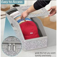 Organisateur de vêtements portable multifonctionnel et peu encombrant, boîte de rangement pour chapeaux