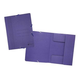 A5 <b>Folder</b> Purple With Pocket Elastic Closure <b>For</b> <b>Documents</b> - Product Image 1