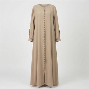 Nueva Abaya de Chifón Sencilla y Modesta de Alta Calidad para Mujer, Vestido Thobe Thawb Musulmán, Ropa Islámica Personalizada para Damas - Product Image 1