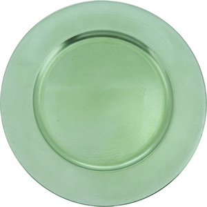 Plato de Metal para debajo de los platos, cena redonda de acero inoxidable, cargador dorado para boda, gran oferta - Product Image 1