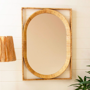 Espejos Decorativos de Pared de Ratán Natural Estilo Rústico para Hogar, Oficina, Restaurante, Hotel de Vietnam B2B - Product Image 3
