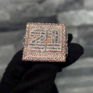 Moissanite Crown <b>Ring</b> Iced Out Luxury Hip Hop Royal Statement Jewelry <b>Mens</b> Fashion <b>Ring</b> - Product Image 5