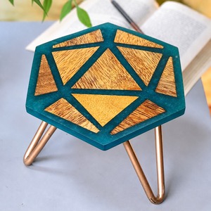 Antique Wooden And Iron <b>Cake</b> <b>Stand</b> Decorative Serving Platform For Dessert Styling And Party Decoration - Product Image 6
