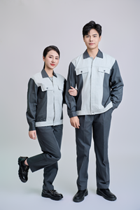 เสื้อทำงานแขนยาวผ้า TC สีดำสำหรับผู้ชาย FMF ทนทาน ระบายอากาศได้ดี มองเห็นได้ชัดเจน ปลอดภัย - Product Image 4
