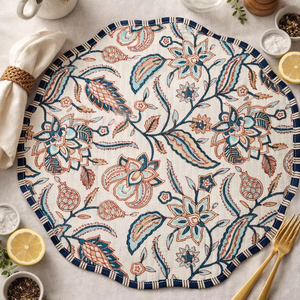 Modern Reversible Cotton Leopard Print Quilted <b>Thin</b> Customizable Machine Washable Multi-Shaped Placemat <b>Dining</b> <b>Table</b> Mat - Product Image 1