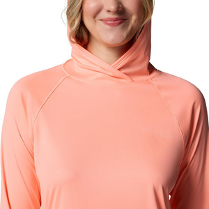 Hoodie de pêche haute performance en polyester et élasthanne, style streetwear, couleur unie, pour femmes - Product Image 4