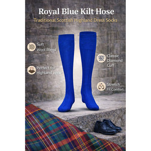 Complétez votre tenue écossaise traditionnelle avec nos chaussettes de kilt haut de gamme pour hommes. Conçu pour les événements des Highlands, les mariages, les cérémonies - Product Image 3