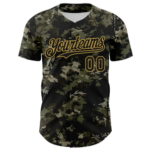 Sublimation Camo Baseball Jersey Breathable 100% <b>Polyester</b> Short Sleeve Custom Team Name All Seasons <b>Shirts</b> - Product Image 6