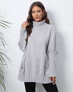 Sudadera con capucha extragrande de algodón grueso para mujer, de manga larga, forrada para invierno, cálida, estampada, de tejido de punto - Product Image 2