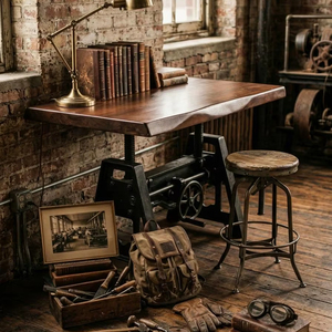 Industrial <b>Adjustable</b> Coffee <b>Table</b> - Product Image 1