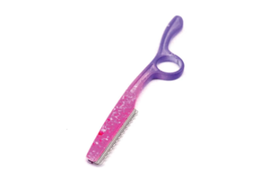Cuchilla de Acero Inoxidable con Punta Inclinada para Adelgazar el Cabello, con Revestimiento de Papel Zebra, Certificación CE, para Peluquería y Belleza - Product Image 1