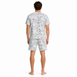 Custom <b>Men</b> Marble Print Quick Dry Tee <b>Shorts</b> <b>Set</b> Two Piece Summer Casual Loungewear Breathable Polyester Sublimation <b>Top</b> - Product Image 2