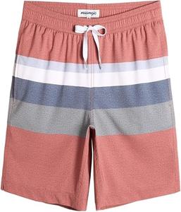 Shorts de Baño para Hombre de Alta Calidad, Sostenibles, con Cordón Elástico, de Secado Rápido, Corte Clásico, Largo hasta la Rodilla, Color Personalizado - Product Image 1