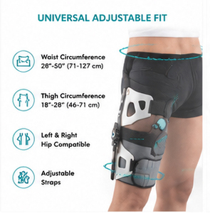 Attelle de hanche TheraP+ ROM E-Life E-SHPTP90 réglable et gonflable pour une compression qui améliore la stabilité et le confort de la hanche - Product Image 5