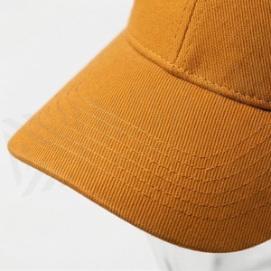 Casquette de baseball unisexe 6 panneaux en sergé de coton, couleur unie, ajustée, style décontracté printemps-été pour adulte - Product Image 4