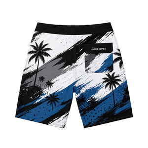 Shorts de Playa Personalizados para Hombre con Estampado de Palmeras Tropicales, Secado Rápido, para Surf, Natación y Deportes Acuáticos - Product Image 3
