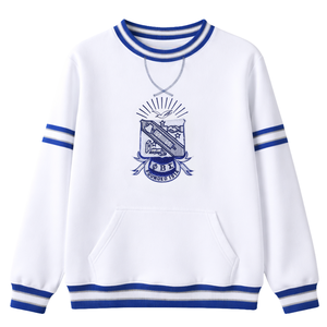Suéter de Fraternidad Griega Phi Beta Sigma con Cresta Blanca en Chenilla, Diseño Clásico en Chenilla, Comodidad y Estilo Premium - Product Image 4