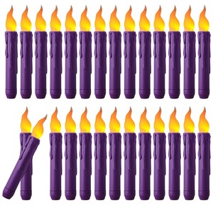 TOOWIN Simulated Long Candle <b>Light</b>, Halloween Wedding Home Decoration Led <b>Pole</b> Candle - Product Image 4
