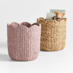 Nouvelle collection : Panier de rangement élégant en jacinthe d'eau et rotin, forme animalière, écologique, pour enfants, fabriqué au Vietnam - Product Image 1
