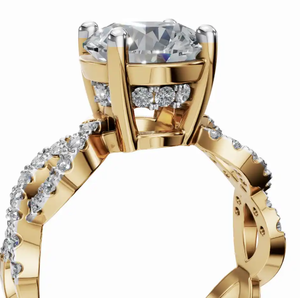 Anillo de Compromiso con Diamante Cultivado en Laboratorio Boundless Love, con un Peso Total de 0.746 Quilates, Adornado con 45 Piedras Brillantes de Corte Brillante - Product Image 3