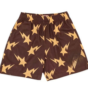 Pantalones cortos de entrenamiento de secado rápido para hombre – Pantalones cortos de poliéster para gimnasio y deportes - Product Image 2