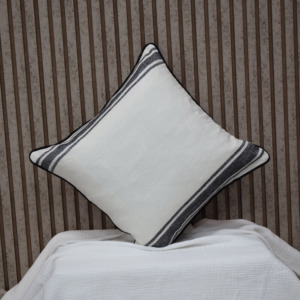 Funda de Cojín de Lino 100% de Lujo con Rayas, Suave y Transpirable, Decorativa para Sala de Estar, Dormitorio y Hogar - Product Image 2