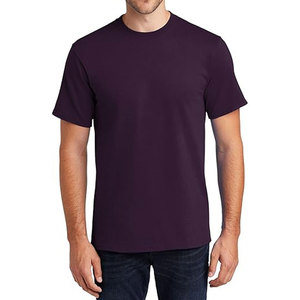 T-shirt unisexe homme à col rond, coupe ample, 100% coton épais, anti-boulochage, avec logo brodé sur l'avant, personnalisable, marque privée - Product Image 3