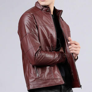 Chaqueta de Cuero Transpirable para Hombre, de Alta Calidad, en Oferta, con el Mejor Diseño, Ropa Masculina con Chaquetas Competitivas - Product Image 5