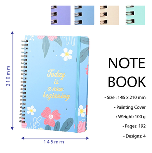 2024 A5 Printed Planner Cover Journal Gift Box Loose-<b>leaf</b> Binding Spiral Notebook Eco-Friendly Recycling Material for Students - Product Image 2