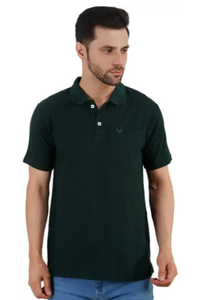 เสื้อยืดโปโลคลาสสิคสีเขียวมะกอก – ผ้าฝ้ายผสมเนื้อนุ่มระดับพรีเมียม ระบายอากาศได้ดี สวมใส่สบาย พร้อมปกเสื้อแบบสมาร์ท ติดกระดุม - Product Image 1