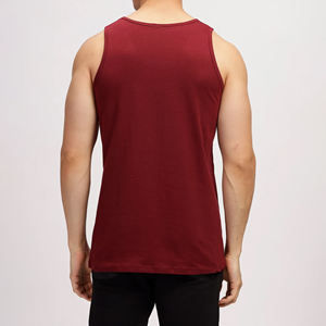 Débardeur en tricot uni bleu marine à col rond pour homme, décontracté et sans manches - Product Image 4