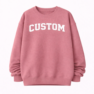 Winter Womens Oversize Pullover Sweatshirt Hoodie Long Sleeve Casual Streetwear <b>Top</b> Front Logo Customizable - Product Image 1