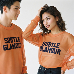 T-shirt en maille transparente avec broderie chenille, sexy, léger, streetwear d'été, unisexe - Product Image 3
