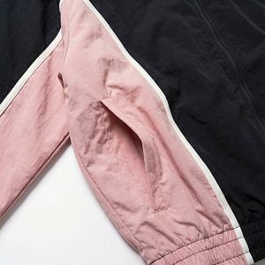 Chaqueta Corta Bicolor Survival Pro |   Cáscara de protección contra el viento negra y rosa con cuello alto |   Fabricante de Marca Privada OEM/ODM - Product Image 4