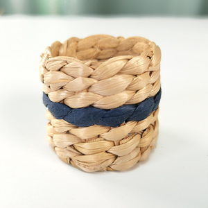 Anneaux de serviettes en jacinthe d'eau naturelle en gros pour mariages, décorations de table, fabriqués au Vietnam - Product Image 2