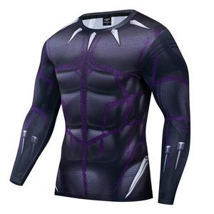 Premium Quality Rash Guard Athletic Fitness <b>Compression</b> <b>Shirt</b> Custom Printing Sportswear Manufacturer Supply - Product Image 2