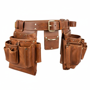 Ceinture à outils professionnelle en cuir robuste pour la construction, avec ceinture de taille personnalisée OEM durable, ceintures à outils en cuir de qualité supérieure à vendre - Product Image 3