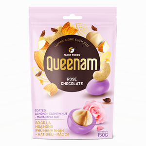 Factory OEM/ODM Wholesale High Quality Dragee <b>Chocolate</b> 150G Rose <b>Chocolate</b> Coated Almond Cashew Macadamia Nuts HALAL Hot Sale - Product Image 1