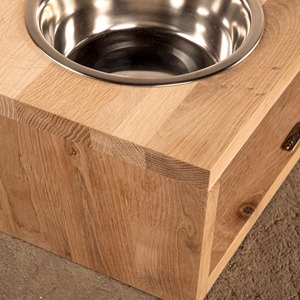 Stylish Wooden Dog Food Bowl Elevated Feeding <b>Stand</b> Designed For Puppies Adult Dogs And Senior Pets Design for Indoor Kitchen - Product Image 3