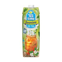 Thé aux fruits Tea Time de Singapour sans sucre ajouté, prêt à boire, thé glacé au jasmin, 1L x 12, emballage en vrac