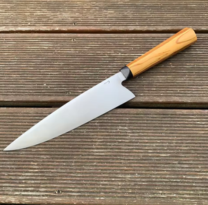 Couteau de Chef Japonais LEGACY BLADES en Acier Carbone Forgé Premium, Manche en Bois, Finition Polie, Ambidextre, Fait Main - Product Image 6