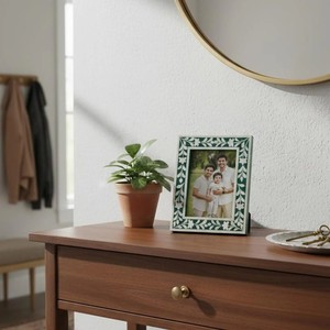 Marco de Fotos Decorativo con Incrustaciones de Hueso de Camello, Mosaico Hecho a Mano, Elegante Decoración Tradicional para el Hogar - Product Image 5