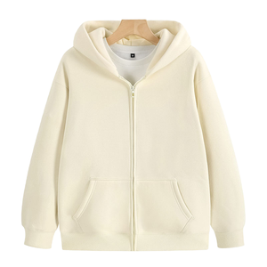 Sudadera con capucha para hombre, ligera, de forro polar, informal, para uso diario, con cremallera frontal completa, suave y cómoda. - Product Image 4