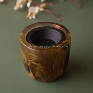 Incensario de Madera de Lujo Hecho a Mano con Acabado Elegante para Incienso Árabe Religioso - Product Image 5